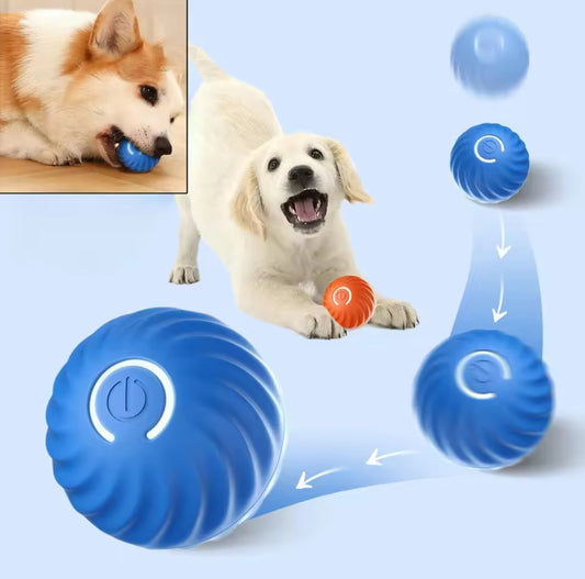 Dog Toy Ball Automatic Moving Bouncing Rolling Ball USB Smart puppy Interactive Dog Chew Toy Ball